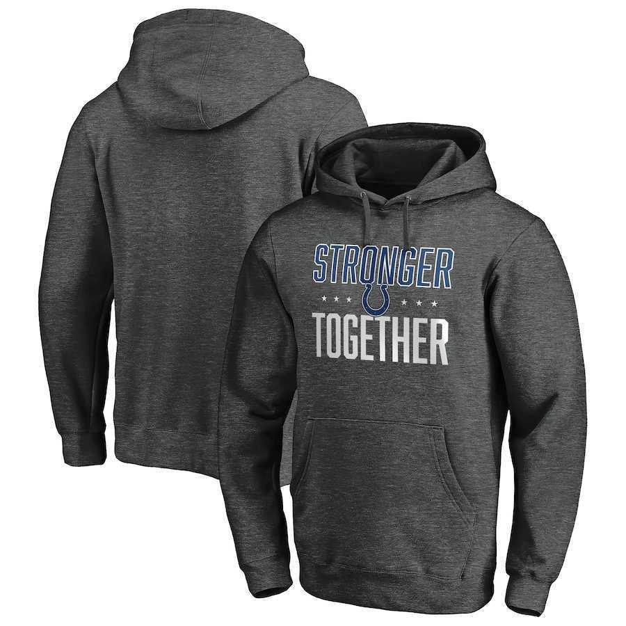Men's Indianapolis Colts Heather Charcoal Stronger Together Pullover Hoodie,We sell and wholesale Men's Indianapolis Colts Heather Charcoal Stronger Together Pullover Hoodie on line form chian!